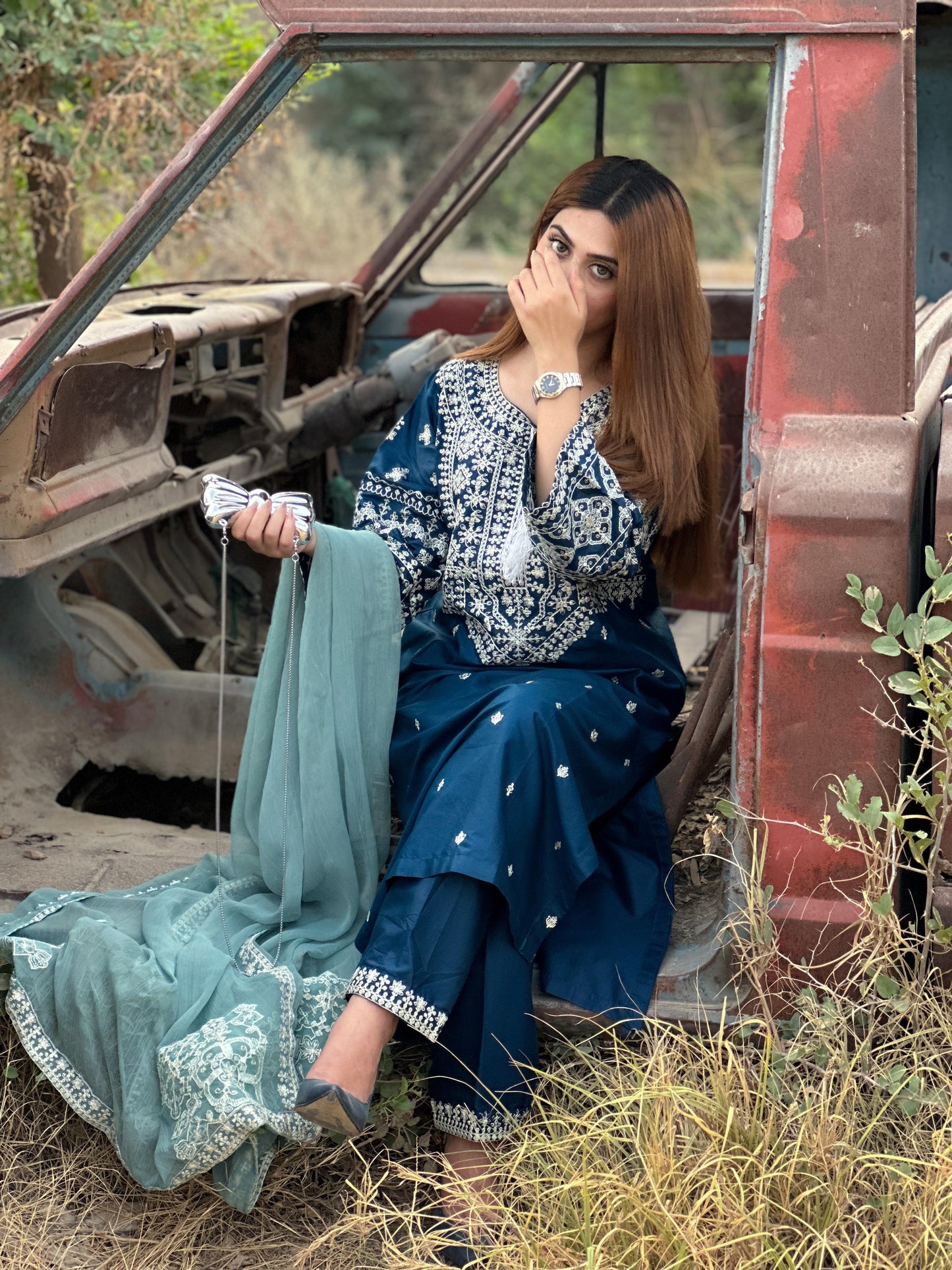 ZARA EMBROIDERED 3PC