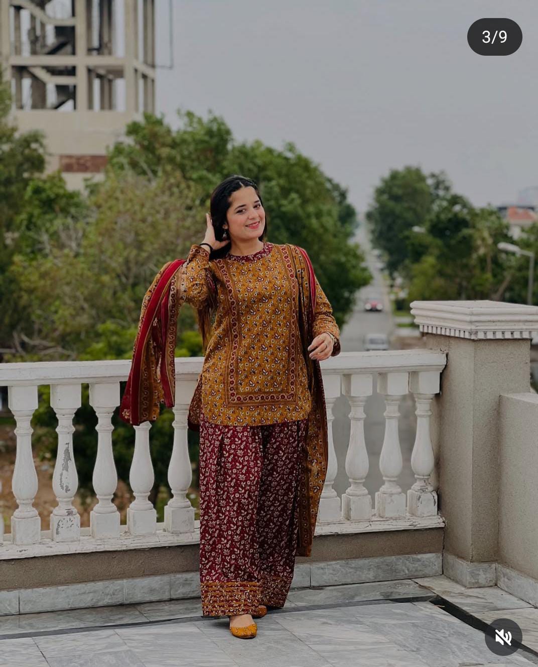 Gulnar stiched brand 3 pcs