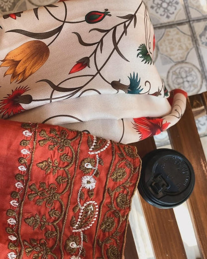 Ayat - 3PC Embroidered Ensemble with Digital Dupata