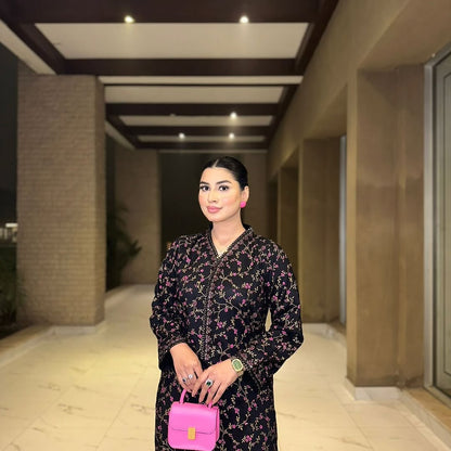 MULTY BLACK WITH EMBROIDERY 2PC